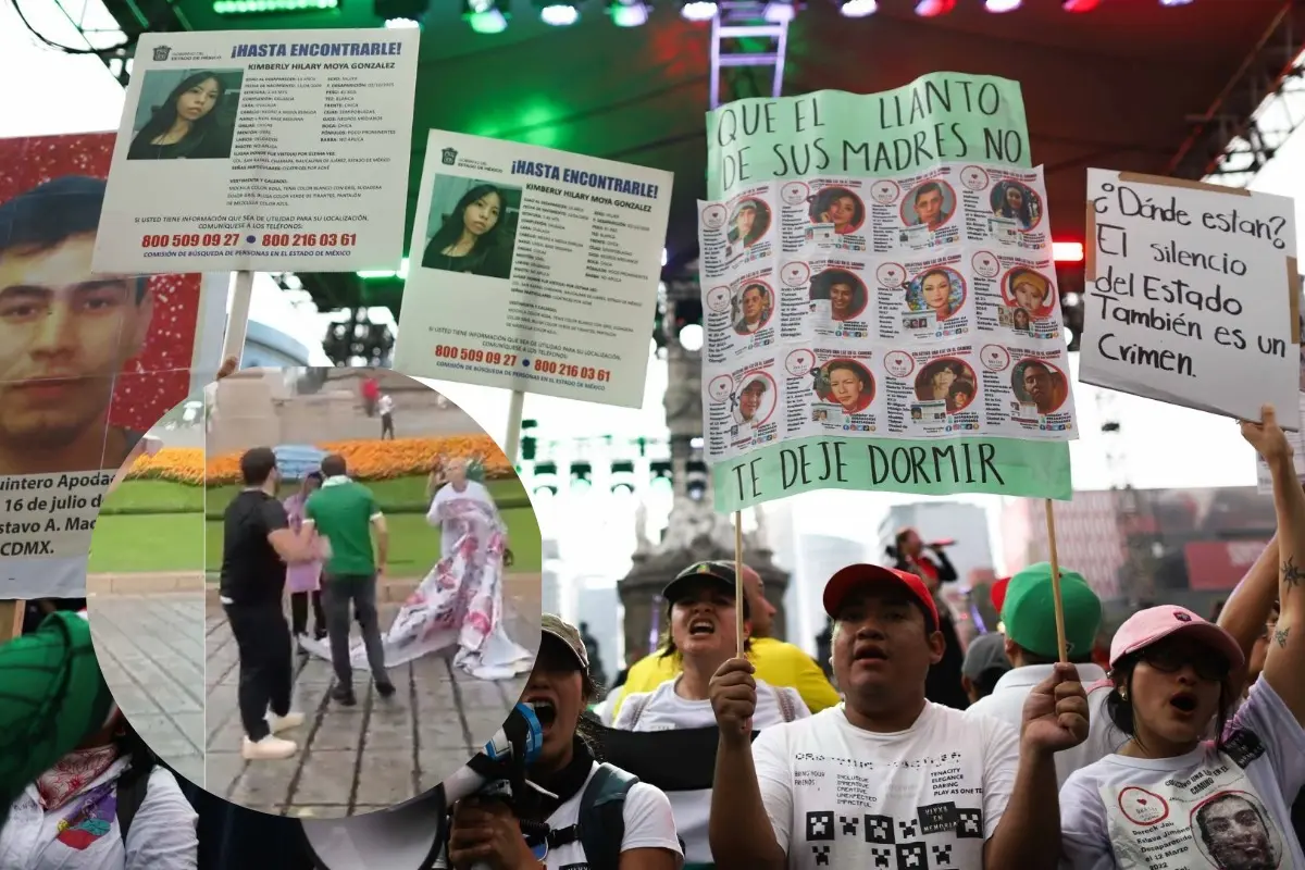  “Quisieron golpearla”: madre buscadora relata agresión de aficionados que tomaron lona de personas desaparecidas 