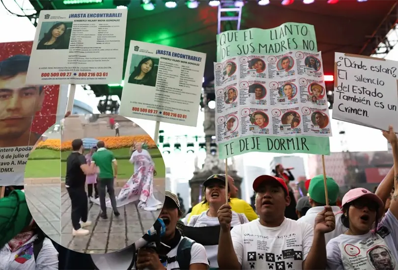 "Quisieron golpearla": madre buscadora relata agresión de aficionados que tomaron lona de personas desaparecidas "Quisieron golpearla": madre buscadora relata agresión de aficionados que tomaron lona de personas desaparecidas
