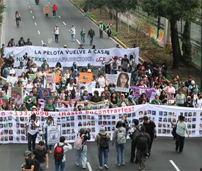 "Ya no puedo hablar de nada": madre buscadora denuncia amenazas protestas en el Mundial