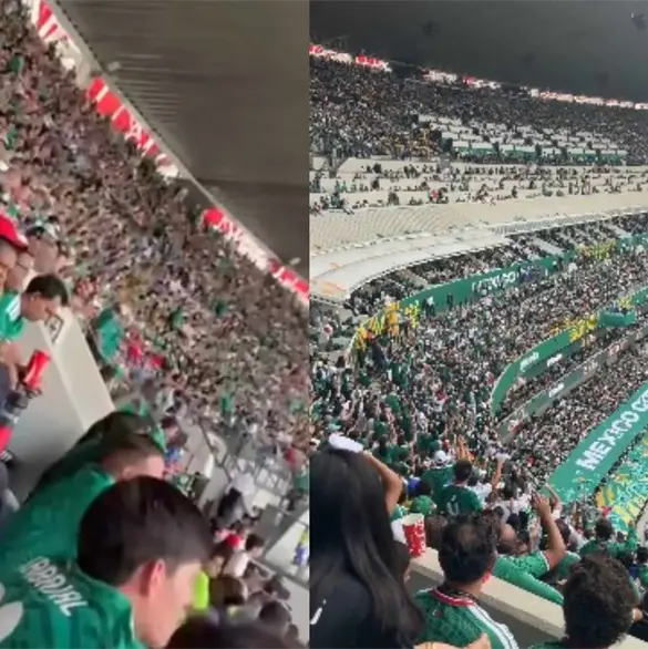 Aficionados corean "¡Fuera Morena!" en plena inauguración del Mundial 2026 Aficionados corean "¡Fuera Morena!" en plena inauguración del Mundial 2026