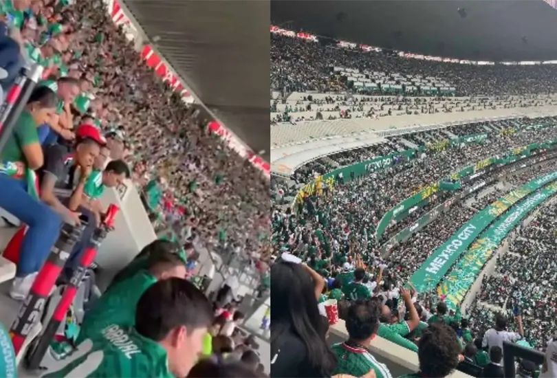 Videos difundidos en redes sociales muestran a asistentes al Estadio Ciudad de M&eacute;xico coreando "&iexcl;Fuera Morena!" en plena inauguraci&oacute;n del Mundial.