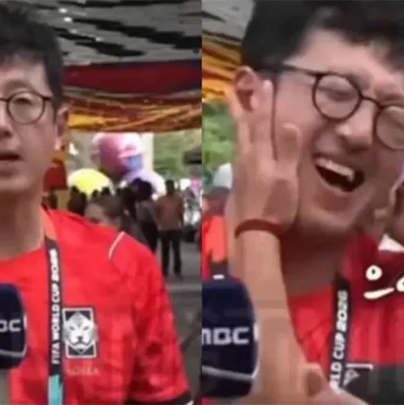 Mexicana besa a reportero coreano en plena transmisi&oacute;n en vivo del Mundial 2026