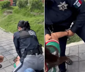 "&iexcl;Miren c&oacute;mo me tienen!": Desata pol&eacute;mica video de la mujer que fue sometida por una polic&iacute;a frente a sus hijos 