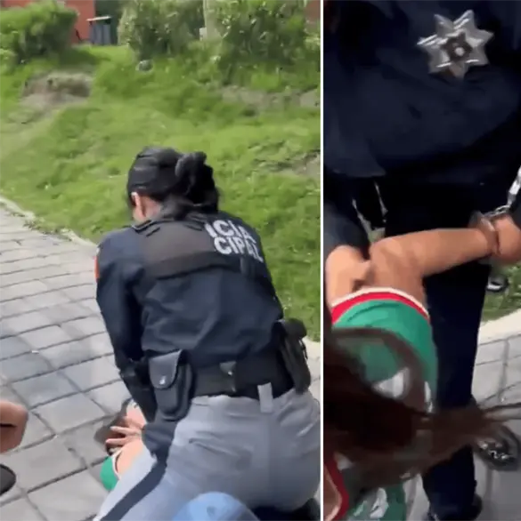 “¡Miren cómo me tienen!”: Desata polémica video de la mujer que fue sometida por una policía frente a sus hijos “¡Miren cómo me tienen!”: Desata polémica video de la mujer que fue sometida por una policía frente a sus hijos
