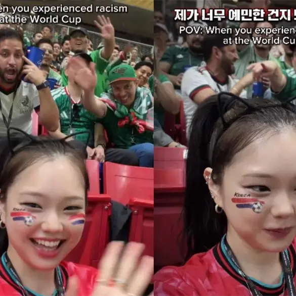Influencer Inocat sufre acto racista de un aficionado mexicano durante partido del Mundial en Guadalajara Influencer Inocat sufre acto racista de un aficionado mexicano durante partido del Mundial en Guadalajara
