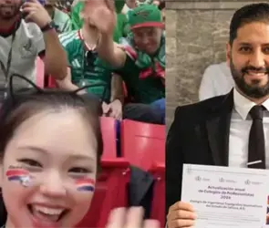 Aficionado mexicano pide perd&oacute;n a influencer coreana tras acto racista en el Mundial y renuncia a la presidencia del Colegio de Ingenieros de Jalisco 