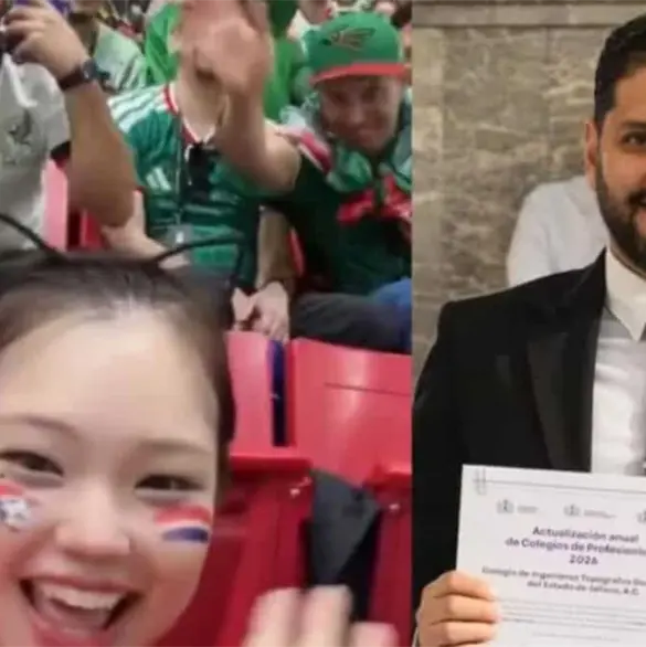 Aficionado mexicano pide perdón a influencer coreana tras acto racista en el Mundial y renuncia a la presidencia del Colegio de Ingenieros de Jalisco Aficionado mexicano pide perdón a influencer coreana tras acto racista en el Mundial y renuncia a la presidencia del Colegio de Ingenieros de Jalisco