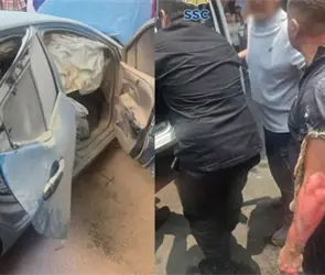 Explota autom&oacute;vil en Tacubaya por tanque de gas en la cajuela; padre e hijo resultan heridos