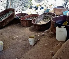 As&iacute; era el b&uacute;nker oculto en la Sierra Norte de Puebla donde fabricaban droga por toneladas