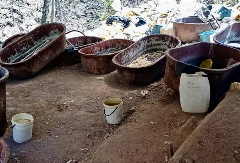 As&iacute; era el b&uacute;nker oculto en la Sierra Norte de Puebla donde fabricaban droga por toneladas