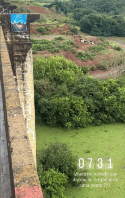 Horas antes de participar en el salto que terminaría con su vida, la joven compartió una publicación en redes sociales que hoy es recordada por miles de usuarios. RRSS.