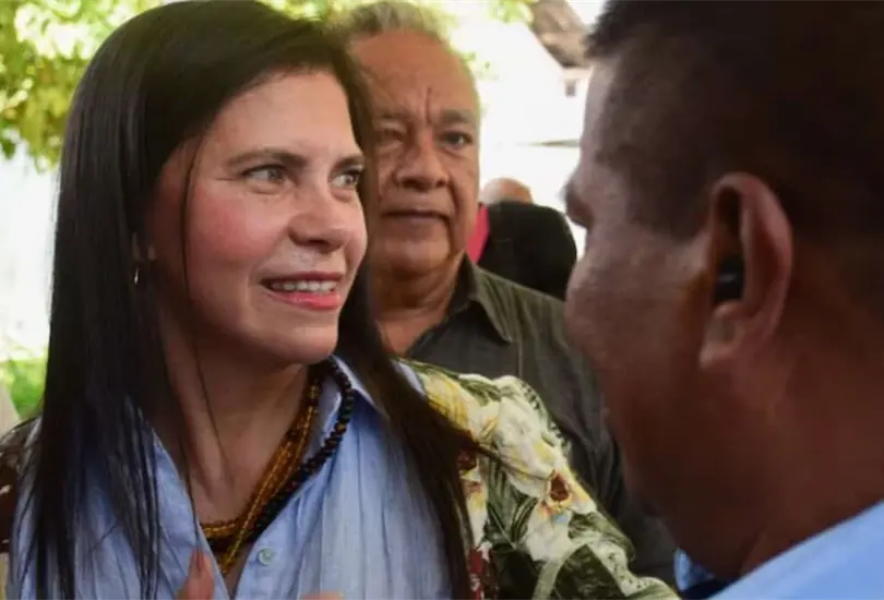 Prima de AMLO lanza cr&iacute;ticas contra Trump y lo tacha de "tirano mis&oacute;gino" en Chiapas.