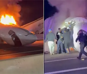 As&iacute; ocurri&oacute; el accidente del jet privado que termin&oacute; envuelto en llamas en Texas