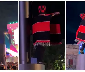 Localizan al hombre que cay&oacute; del asta bandera durante el Fan Fest en Guadalajara