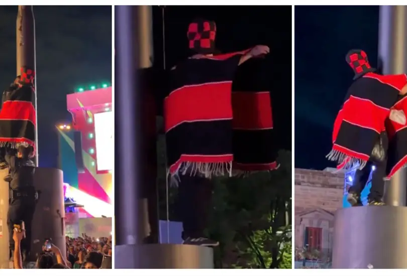 Localizan al hombre que cayó del asta bandera durante el Fan Fest en Guadalajara Localizan al hombre que cayó del asta bandera durante el Fan Fest en Guadalajara