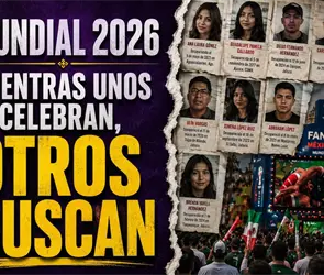Familias buscadoras visibilizan desapariciones durante el Mundial