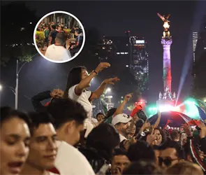 Del festejo a los golpes: as&iacute; terminaron las celebraciones de M&eacute;xico en el &Aacute;ngel