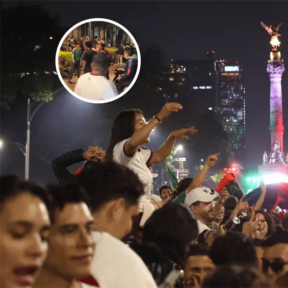 Del festejo a los golpes: así terminaron las celebraciones de México en el Ángel Del festejo a los golpes: así terminaron las celebraciones de México en el Ángel