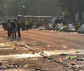 Entre fiesta y basura: as&iacute; amaneci&oacute; Reforma tras el festejo masivo por el triunfo de M&eacute;xico ante Corea del Sur