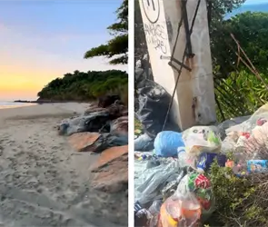 Se viraliza playa secreta de Nayarit en TikTok y turistas la dejan llena de basura