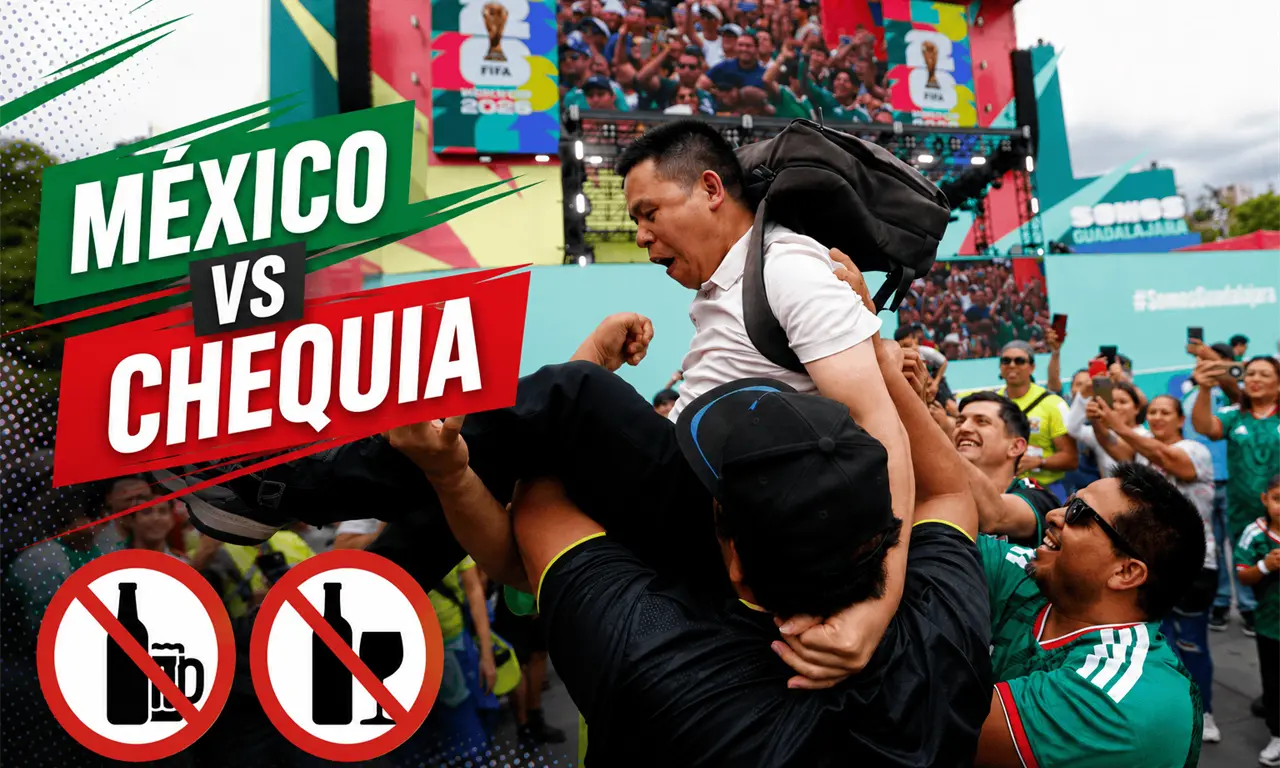  Ni cerveza ni alcohol: CDMX aplica Ley Seca por el México vs Chequia 