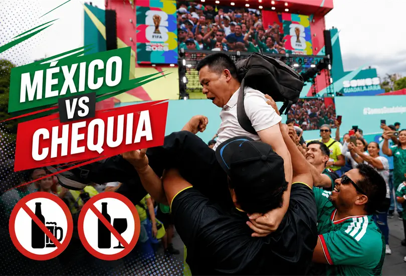 Ni cerveza ni alcohol: CDMX aplica Ley Seca por el México vs Chequia Ni cerveza ni alcohol: CDMX aplica Ley Seca por el México vs Chequia