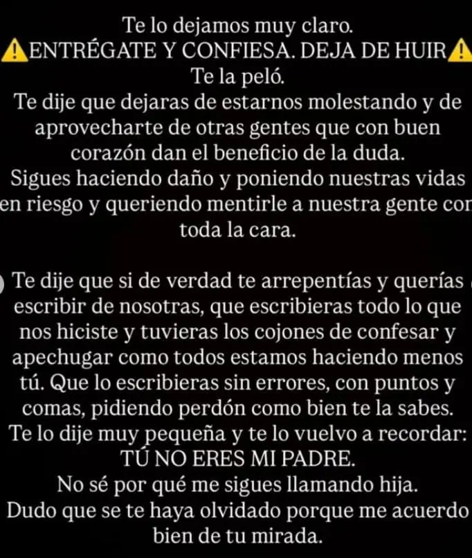Pide a Sergio Andrade que se entregue Instagram