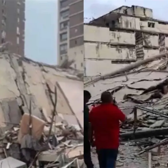 Edificios colapsados y p&aacute;nico en las calles: as&iacute; se vivi&oacute; el terremoto de 7.1 que sacudi&oacute; a Venezuela