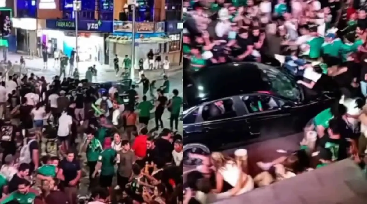  El incidente ocurrió durante celebraciones por el triunfo de la Selección Mexicana en la avenida Lázaro Cárdenas. 