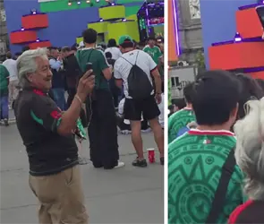 AT&T busca a se&ntilde;or que fue visto en el Fan Fest grabando con un celular econ&oacute;mico