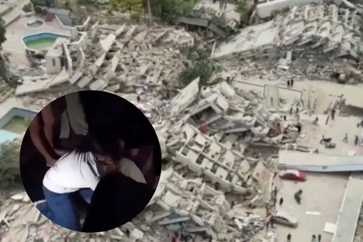  Mujer da a luz entre los escombros tras los terremotos en Venezuela 