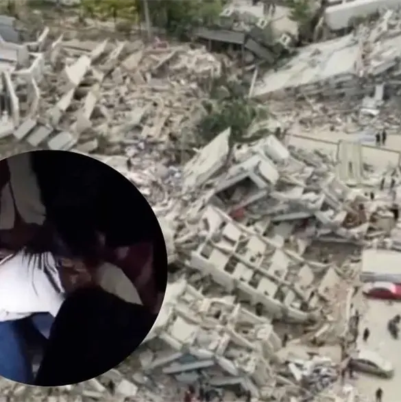 Mujer da a luz entre los escombros tras los terremotos en Venezuela