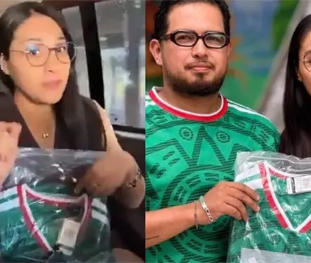 Nancy N&aacute;poles reaparece regalando playeras de la Selecci&oacute;n Mexicana tras pol&eacute;mica de autosecuestro