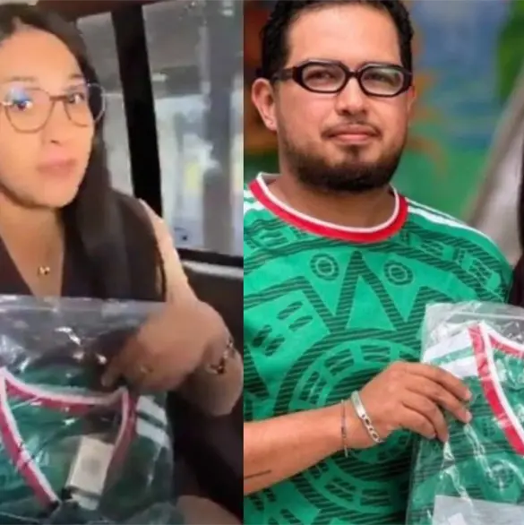 Nancy N&aacute;poles reaparece regalando playeras de la Selecci&oacute;n Mexicana tras pol&eacute;mica de autosecuestro