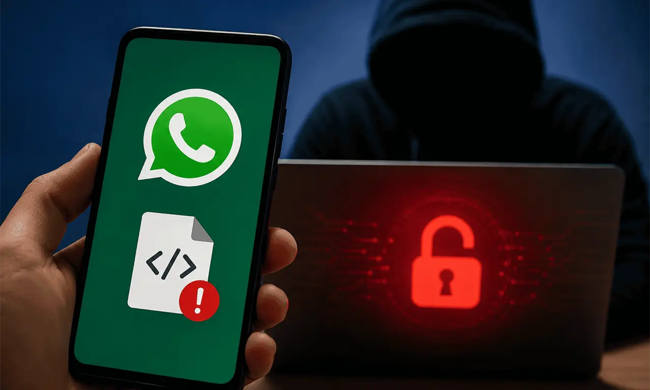 Alertan por nueva estafa en WhatsApp: este archivo podría hackear tu computadora 