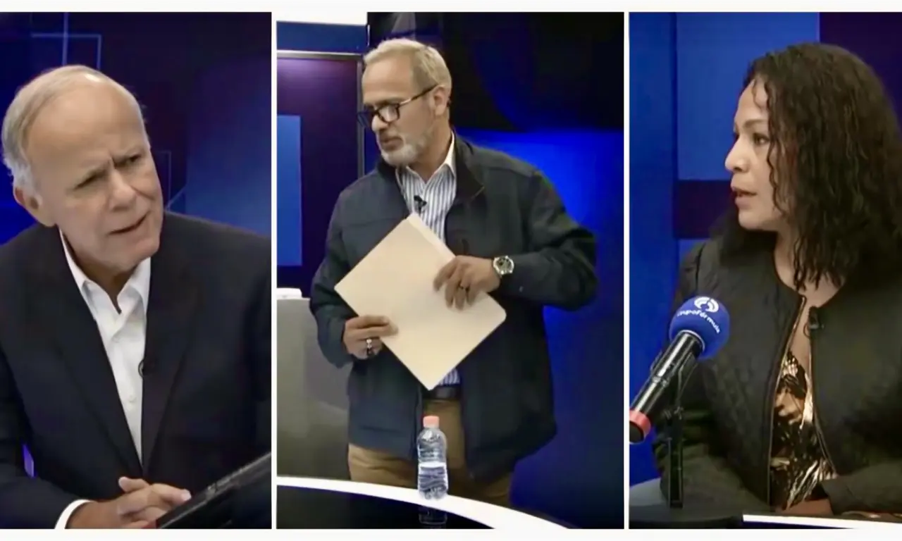  Así fue el tenso momento en que Israel Vallarta lanzó billetes a Ciro Gómez Leyva y se va del programa | VIDEO 