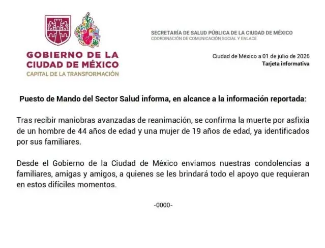 El Gobierno capitalino informó que por los hechos ocurridos ya se lleva a cabo una investigación pertinente. Especial