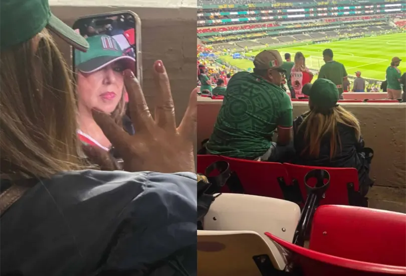 Juanita Carrillo asisti&oacute; al M&eacute;xico vs Ecuador desde una zona VIP del estadio, lo que gener&oacute; cr&iacute;ticas y debate en redes sociales.
