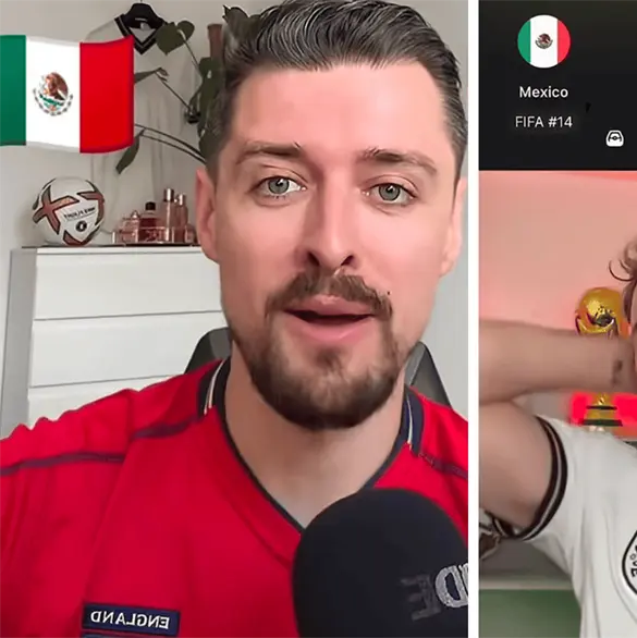 Inglaterra est&aacute; en problemas: Influencers ingleses temen por el partido contra M&eacute;xico