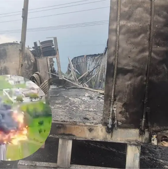 VIDEO capta la brutal explosión de pipa en Tlaxcala; hay un muerto y dos lesionados graves VIDEO capta la brutal explosión de pipa en Tlaxcala; hay un muerto y dos lesionados graves