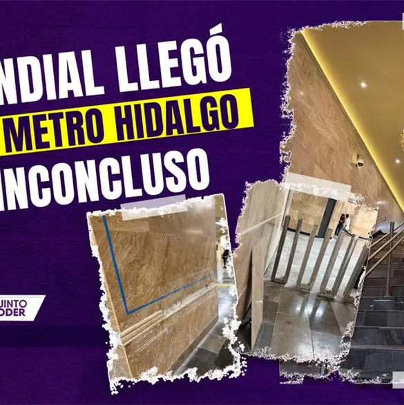 Metro Hidalgo sigue en obras pese al Mundial 2026; usuarios cuestionan remodelaci&oacute;n