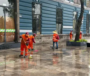 As&iacute; fue el operativo de limpieza en Puebla tras los festejos por el triunfo de M&eacute;xico ante Ecuador