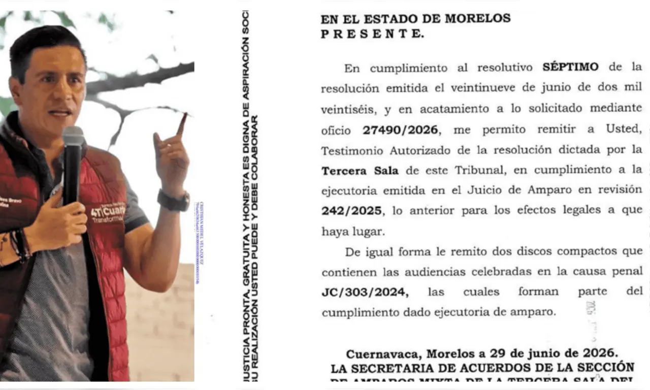  Vinculan a proceso a Ulises ‘N’, hermano de Cuauhtémoc Blanco; acusa persecución política en Morelos 