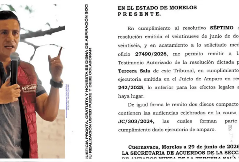 Vinculan a proceso a Ulises &acute;N&acute;, hermano de Cuauht&eacute;moc Blanco; acusa persecuci&oacute;n pol&iacute;tica en Morelos