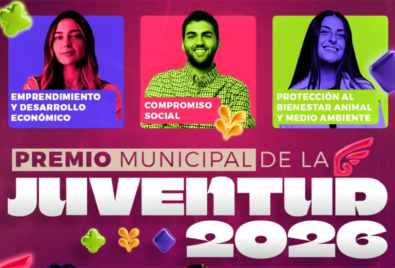 Abren convocatoria del Premio Municipal de la Juventud 2026; ofrecen apoyo de 20 mil pesos.