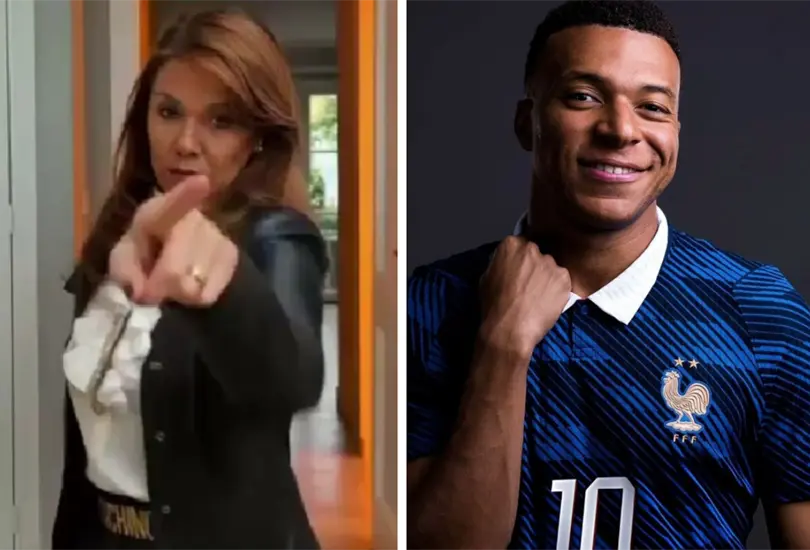 Celeste Amarilla contra Mbappé Celeste Amarilla contra Mbappé