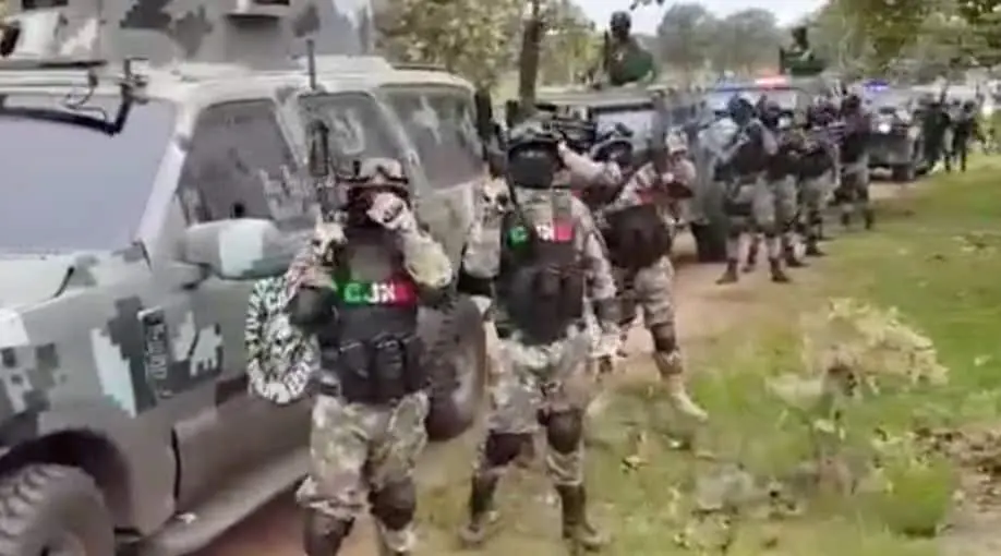 En el año 2020, se hizo viral un video de casi un centenar de miembros del ´Grupo Élite´ del Cártel Jalisco Nueva Generación (CJNG). Especial