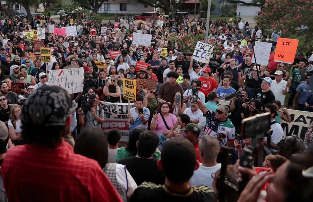 Manifestación en memoria de Lorenzo Salgado Araujo en Houston, Texas. Especial