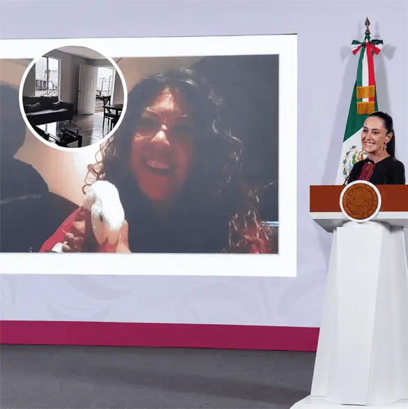 Viv&iacute;an en un local: As&iacute; es la casa que Sheinbaum le dio a Karla, la due&ntilde;a del Pato Merl&iacute;n