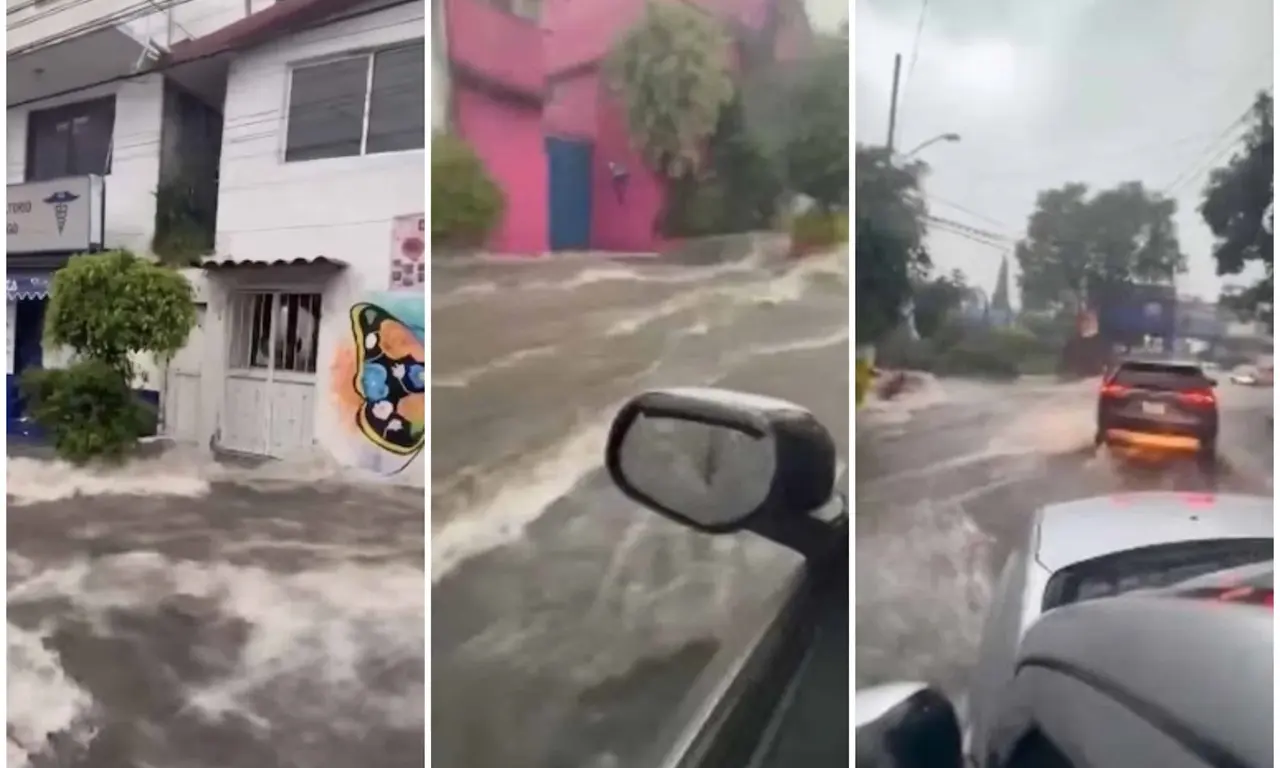  Las intensas precipitaciones ocasionaron inundaciones y encharcamientos en Tlalpan, lo que llevó a las autoridades a emitir la Alerta Naranja. 